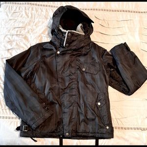 Burton Ski/Snowboard Jacket Black/Gray Sz L